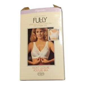 Exquisite Form Fully White Front Close Posture Bra P565 36C